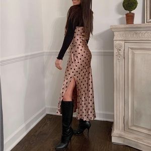 ZARA polka dot maxi dress